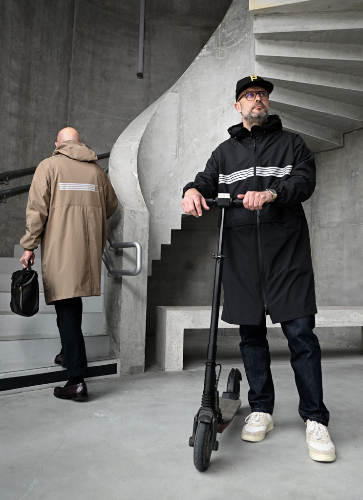Veste imperméable vélo urbain avec visibilité Rekis